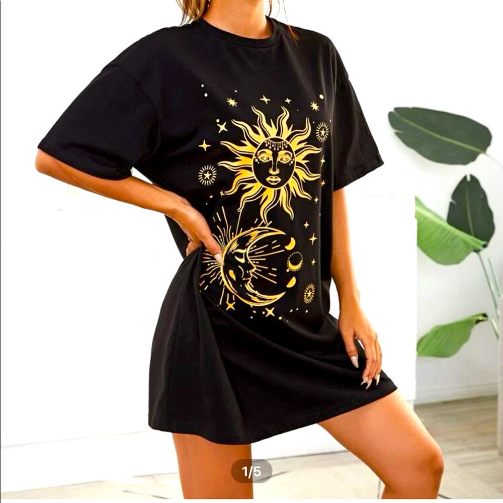Drop Shoulder Tee Dress